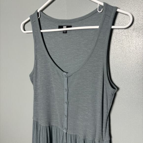 Frye Women’s Button Front Sleeveless Midi Dress Olive Small - Picture 2 of 11